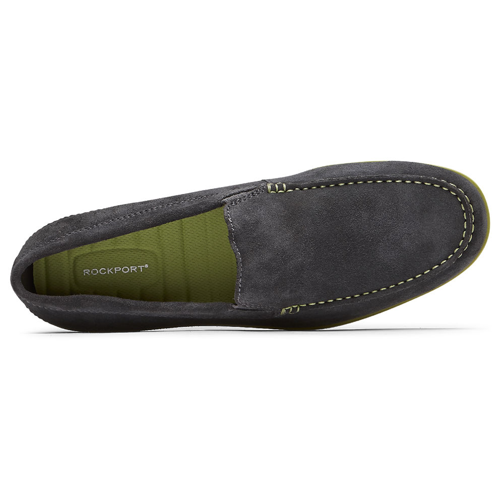 Rockport Singapore Mens Slip-On - Malcom Venetian Dark Grey - NO5962014